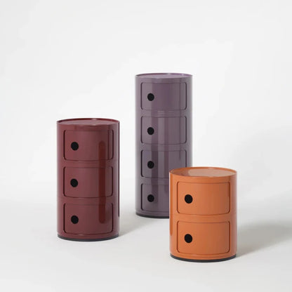 Modulare Lagereinheit - Kompakter Schrank mit 2 oder 3 Ebenen und Schiebetüren