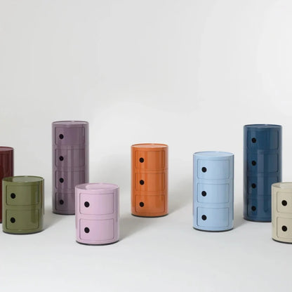 Modulare Lagereinheit - Kompakter Schrank mit 2 oder 3 Ebenen und Schiebetüren