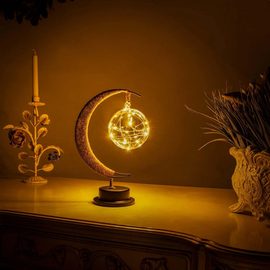 Mond-Wiederaufladbare Tischlampe – Himmlisches Sanftes Leuchten