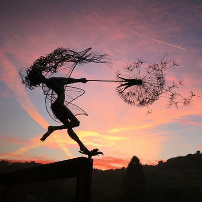 Mystische tanzende Geisterfee - Dekorative Figur für den Garten