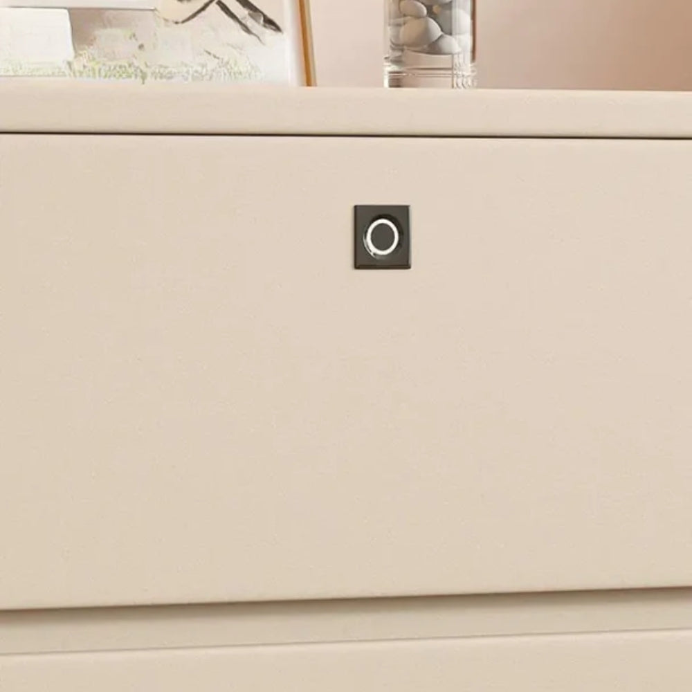 Nachttisch mit doppelter Ablagefläche - 360° Design mit biometrischem Fingerabdruck