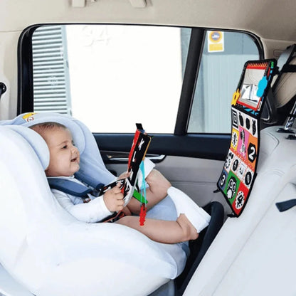 Neugeborenes Entwicklungsspielzeug - Knitterbuch, Spiegel und Formen in einem für Baby