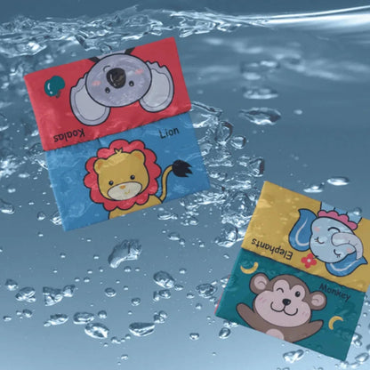 Neugeborenes Entwicklungsspielzeug - Knitterbuch, Spiegel und Formen in einem für Baby