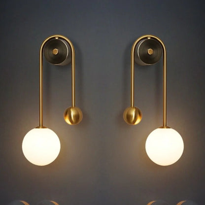 Nordisch inspirierter Wandleuchter - Gold Akzentlampe