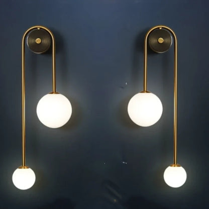 Nordisch inspirierter Wandleuchter - Gold Akzentlampe