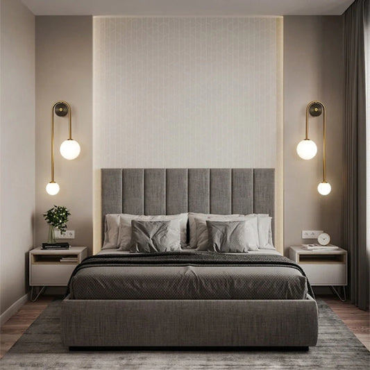 Nordisch inspirierter Wandleuchter - Gold Akzentlampe