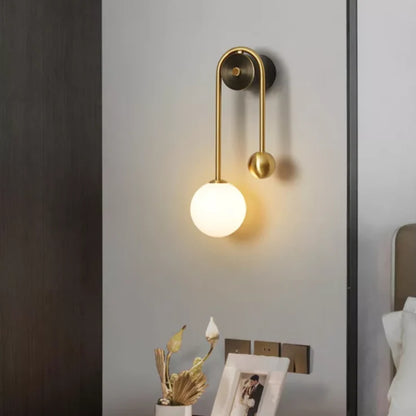 Nordisch inspirierter Wandleuchter - Gold Akzentlampe