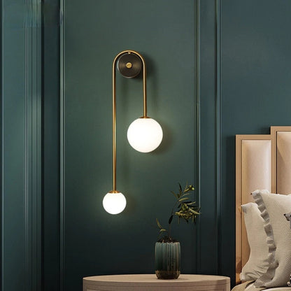 Nordisch inspirierter Wandleuchter - Gold Akzentlampe