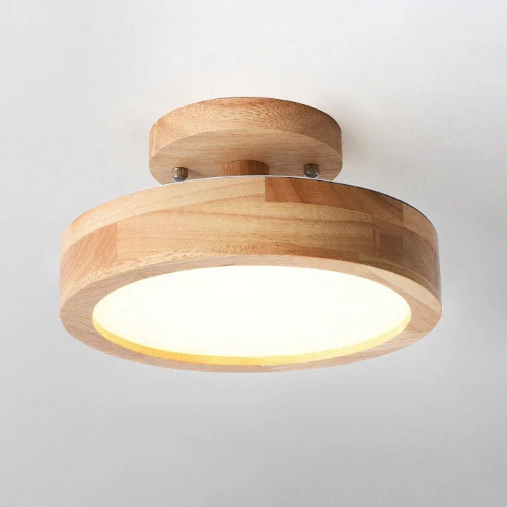 Nordische LED-Deckenleuchte – Halbeinbau mit Matter Schirmoptik