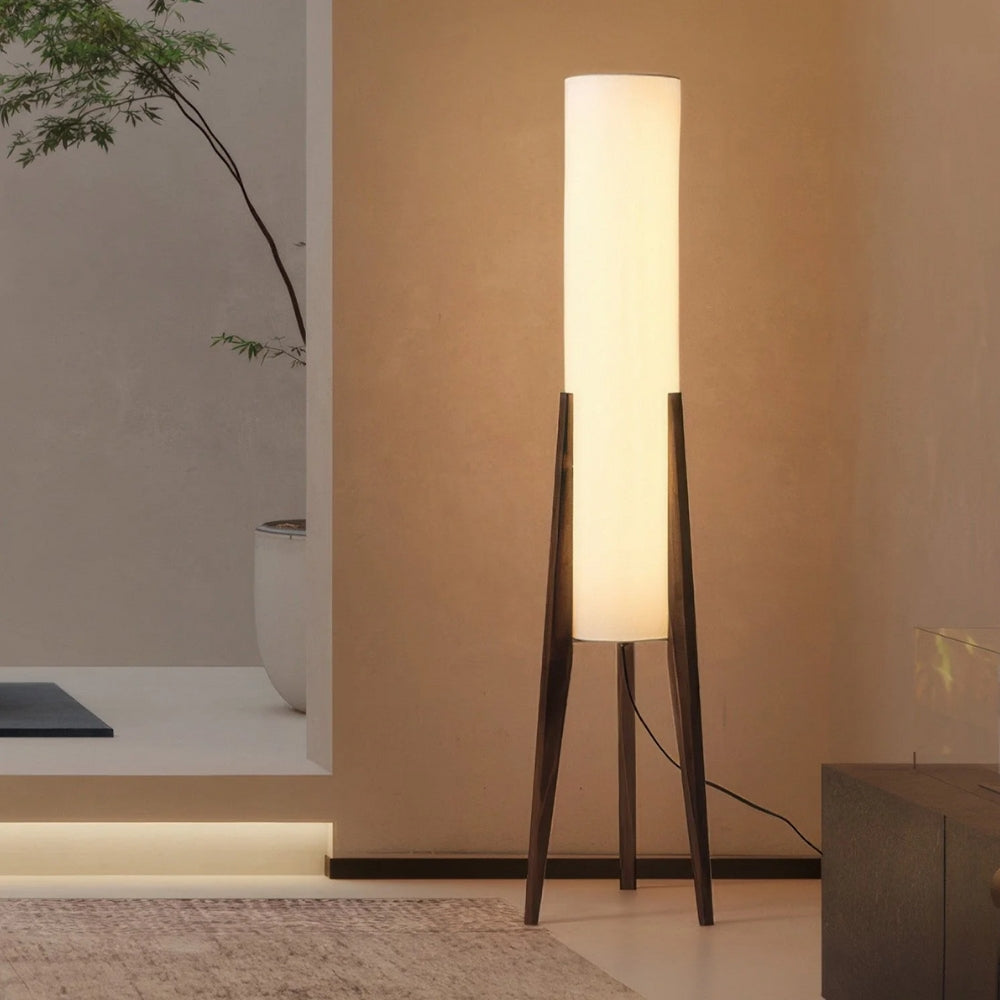 Nordische Retro-LED-Stehlampe – Sanftes Umgebungslicht mit Dreifarboption