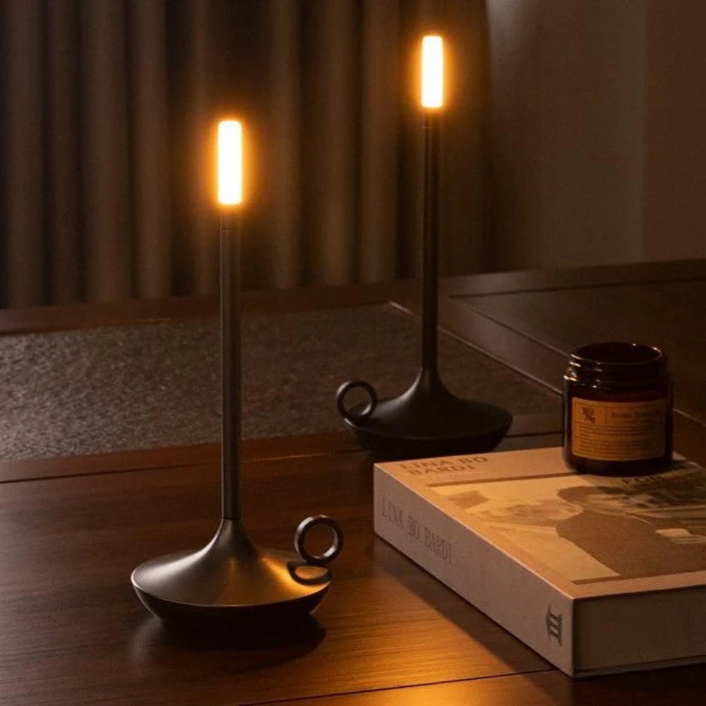 Nordische Tischlampe – Tragbar und Für Innen und Außen geeignet