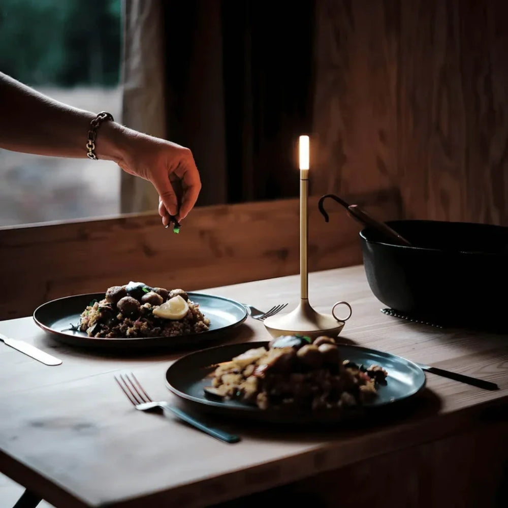 Nordische Tischlampe – Tragbar und Für Innen und Außen geeignet