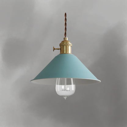 Pastellfarbene Kegel-Pendelleuchte - Moderne Deckenleuchte mit verstellbarem Kabel