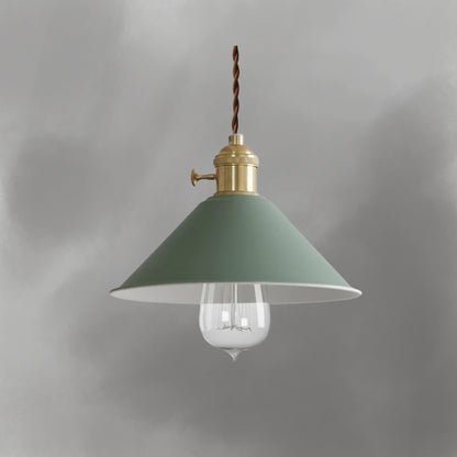 Pastellfarbene Kegel-Pendelleuchte - Moderne Deckenleuchte mit verstellbarem Kabel