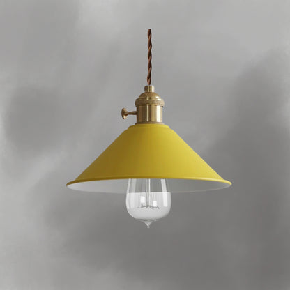 Pastellfarbene Kegel-Pendelleuchte - Moderne Deckenleuchte mit verstellbarem Kabel