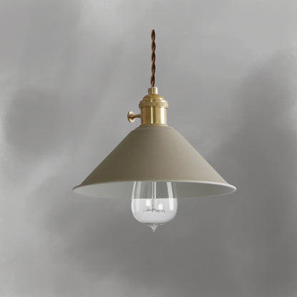 Pastellfarbene Kegel-Pendelleuchte - Moderne Deckenleuchte mit verstellbarem Kabel