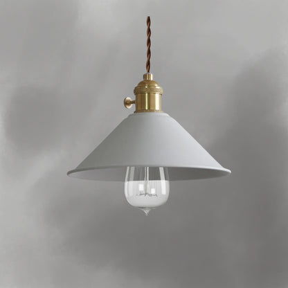 Pastellfarbene Kegel-Pendelleuchte - Moderne Deckenleuchte mit verstellbarem Kabel