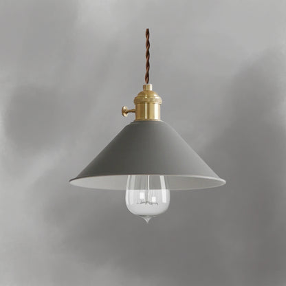 Pastellfarbene Kegel-Pendelleuchte - Moderne Deckenleuchte mit verstellbarem Kabel