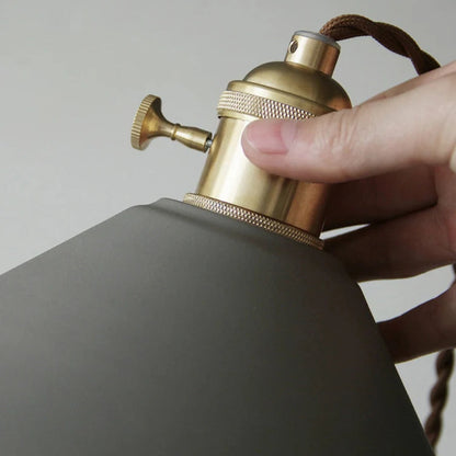 Pastellfarbene Kegel-Pendelleuchte - Moderne Deckenleuchte mit verstellbarem Kabel