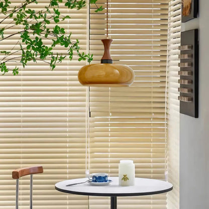 Pendelleuchte aus braunem Glas - Regulierbare und dimmbare Beleuchtung