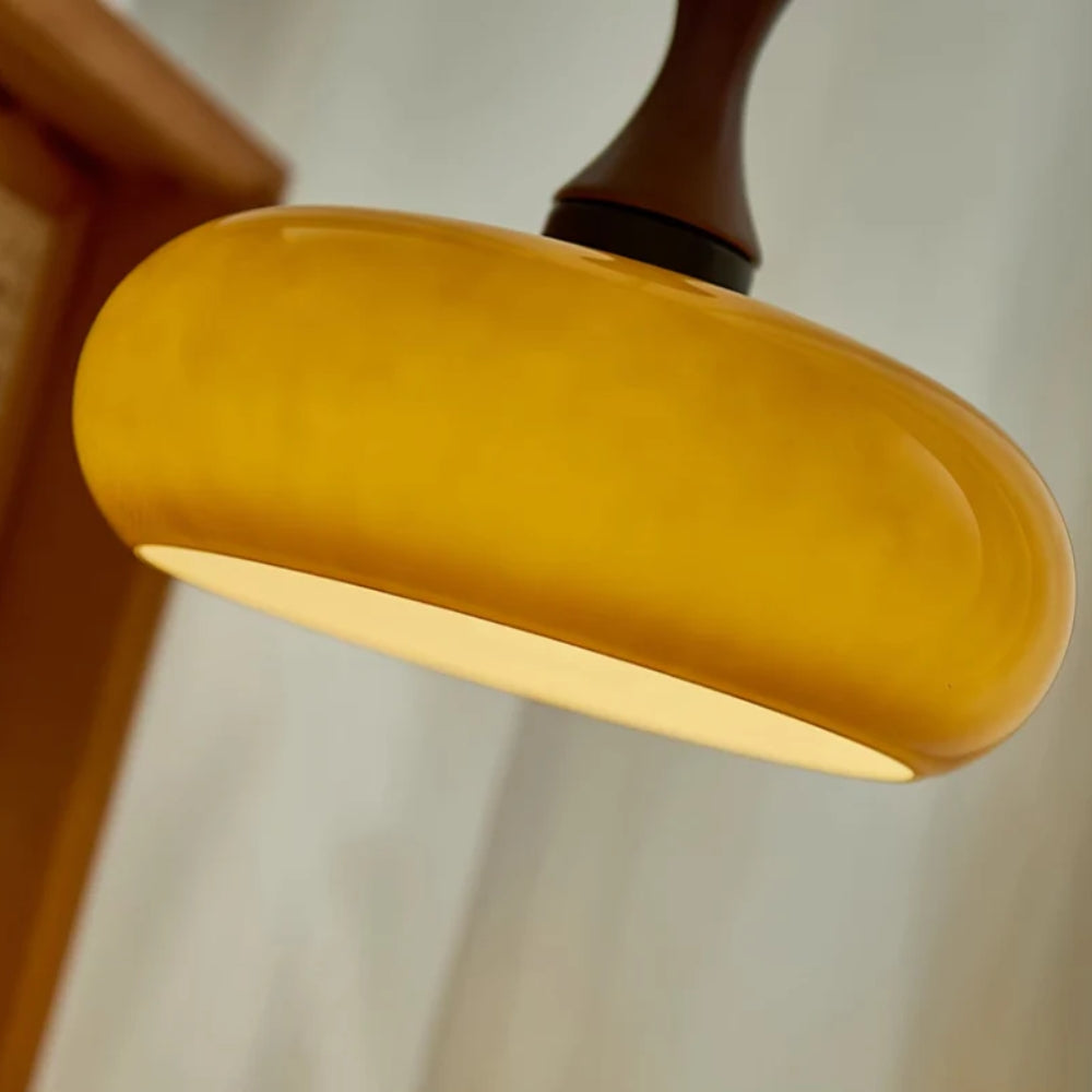 Pendelleuchte aus braunem Glas - Regulierbare und dimmbare Beleuchtung