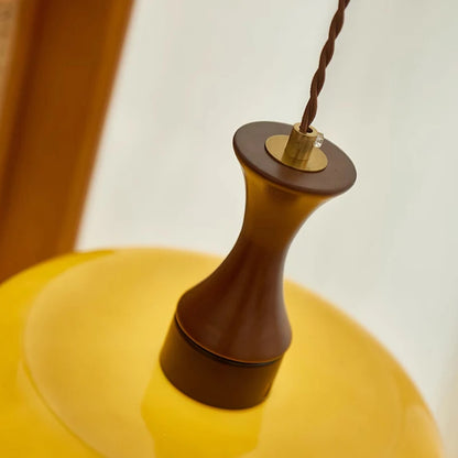 Pendelleuchte aus braunem Glas - Regulierbare und dimmbare Beleuchtung