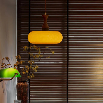 Pendelleuchte aus braunem Glas - Regulierbare und dimmbare Beleuchtung