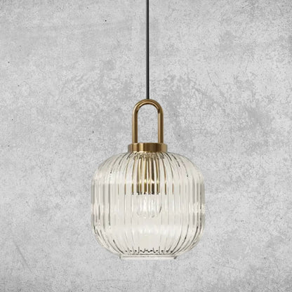 Moderne Pendelleuchte aus Klarglas - verstellbares Kabel und verschiedene Formen