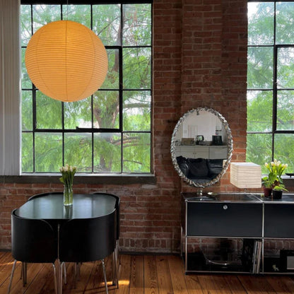 Pendelleuchte im japanischen Stil - dimmbare und verstellbare Hängelampe