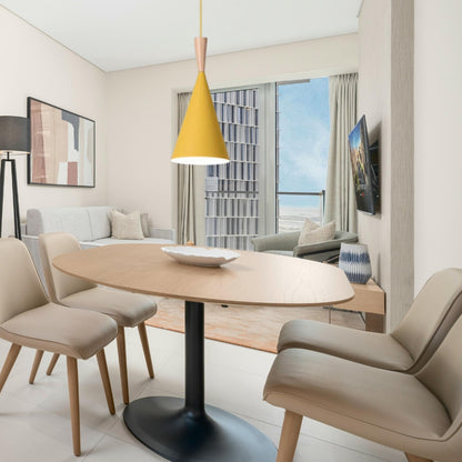 Pendelleuchte im Macaron-Stil – Kegelförmige Hängelampe