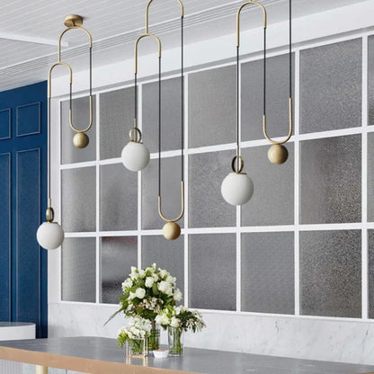 Pendelleuchte mit verstellbarem Flaschenzug - Licht im Stil der Jahrhundertmitte