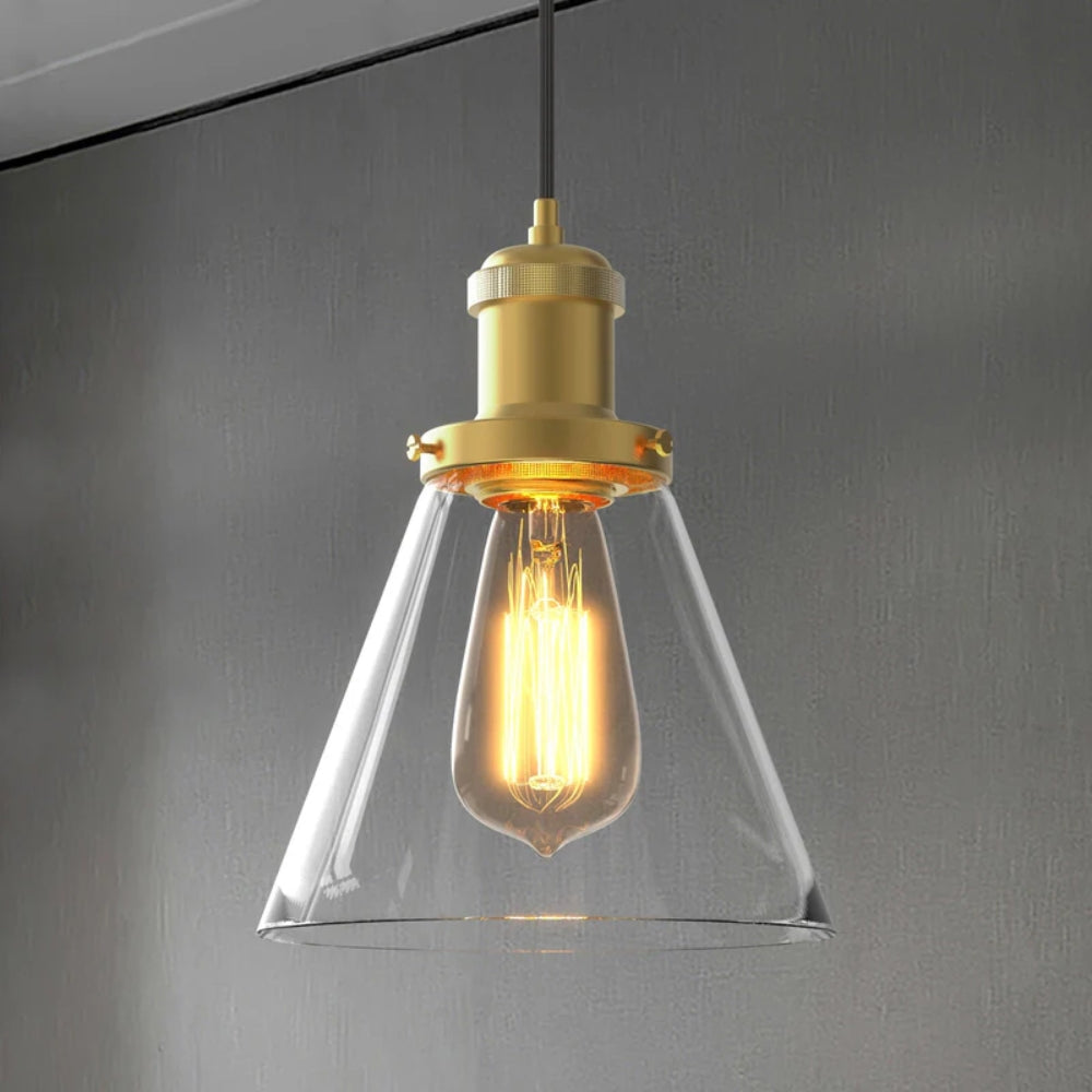 3er packen Pendelleuchten im Peny-Stil - Glasschirme mit dimmbaren LED-Lampen