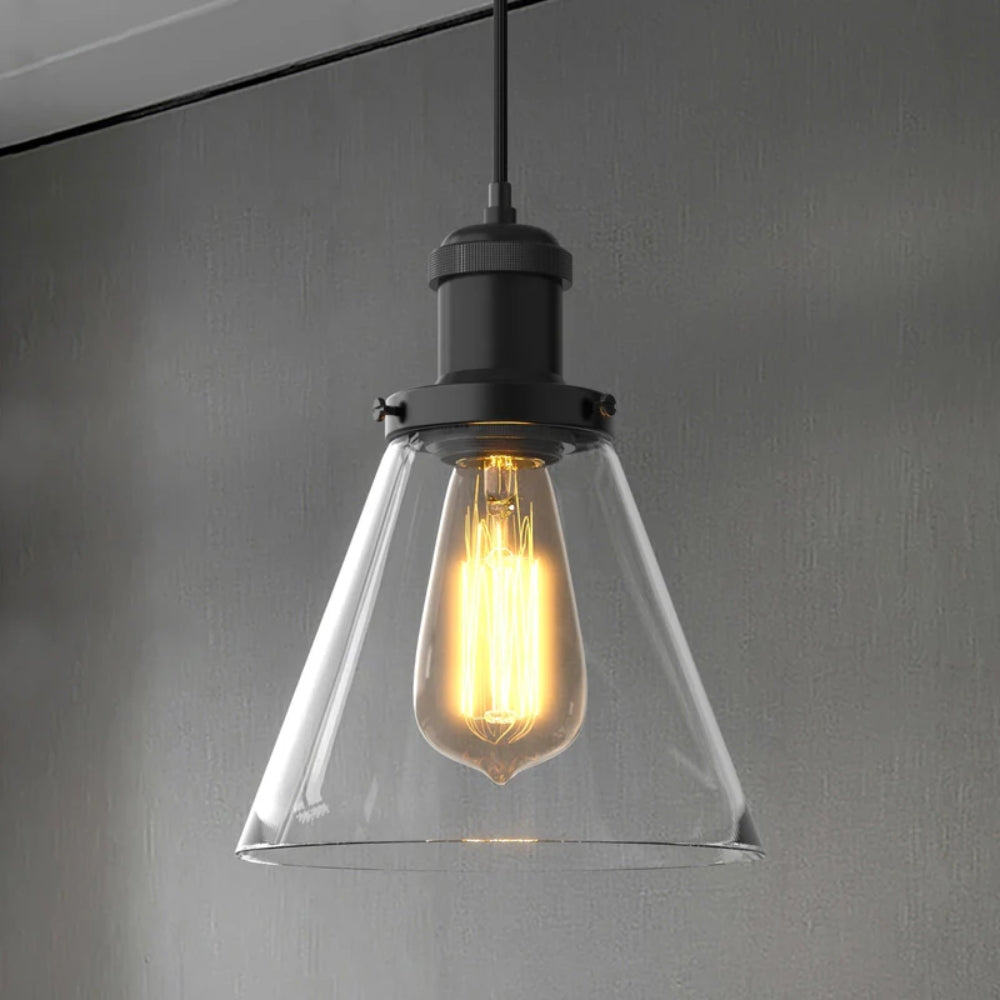 3er packen Pendelleuchten im Peny-Stil - Glasschirme mit dimmbaren LED-Lampen