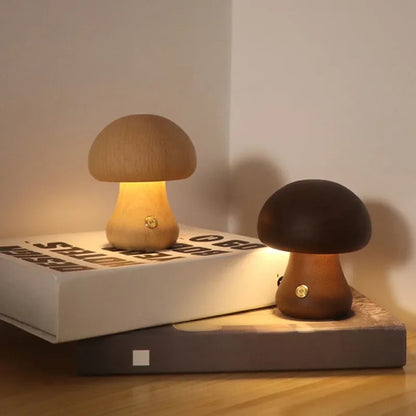 Pilzförmige LED-Tischlampe – Wiederaufladbar Und Touchgesteuert