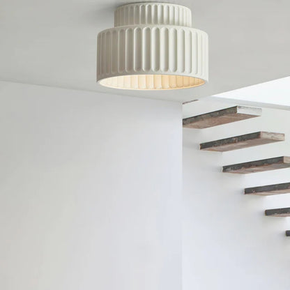 Plissierte Deckenleuchte - Retro-inspirierte Lampe für jeden Raum