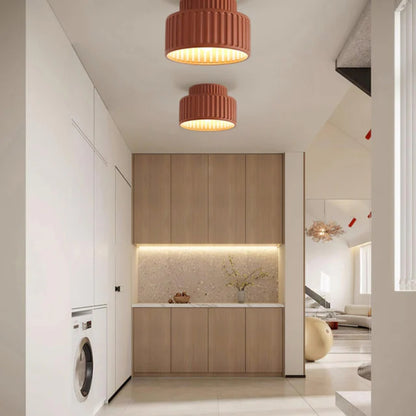 Plissierte Deckenleuchte - Retro-inspirierte Lampe für jeden Raum