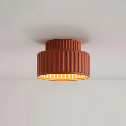 Plissierte Deckenleuchte - Retro-inspirierte Lampe für jeden Raum