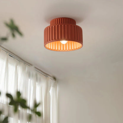 Plissierte Deckenleuchte - Retro-inspirierte Lampe für jeden Raum