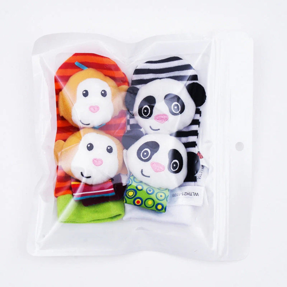 Rasselsocken und -armbänder - Frühes Bewegen und Lernen für Babys