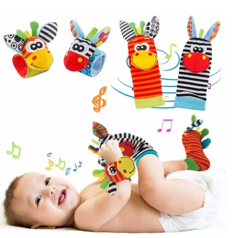 Rasselsocken und -armbänder - Frühes Bewegen und Lernen für Babys