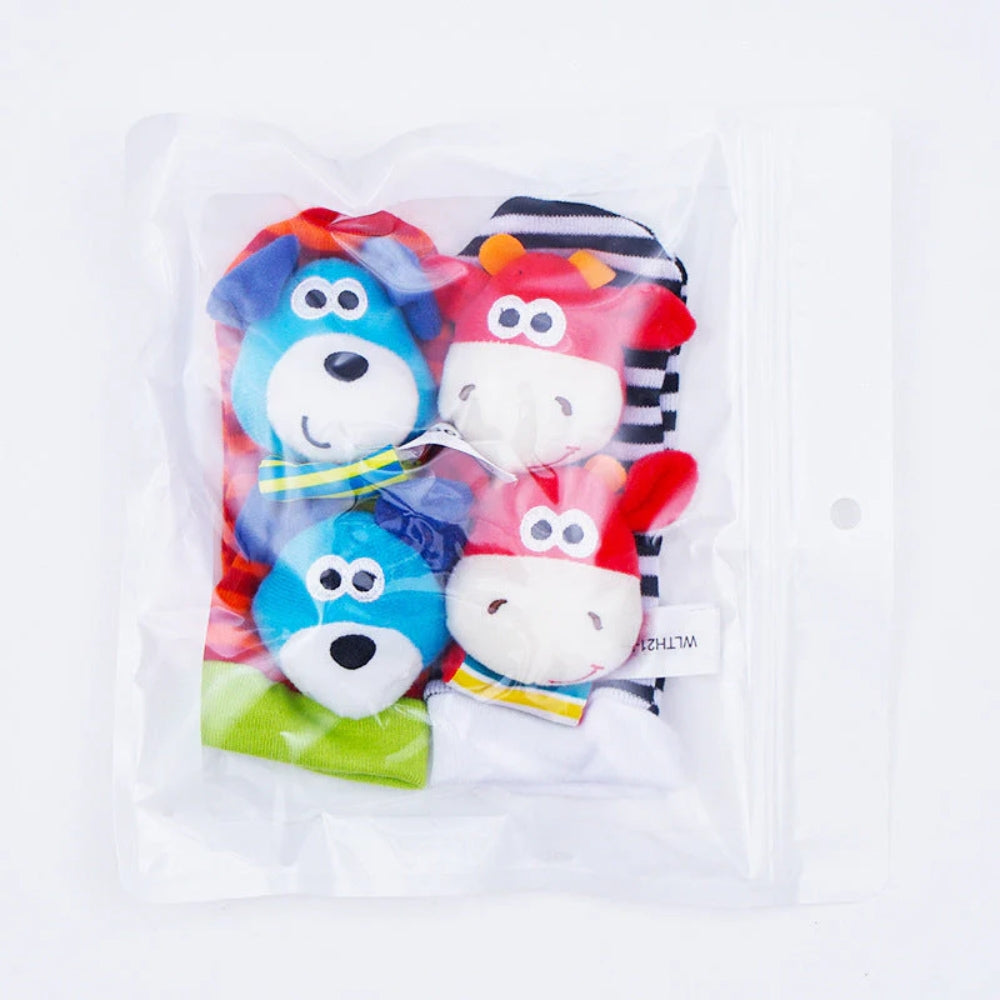 Rasselsocken und -armbänder - Frühes Bewegen und Lernen für Babys