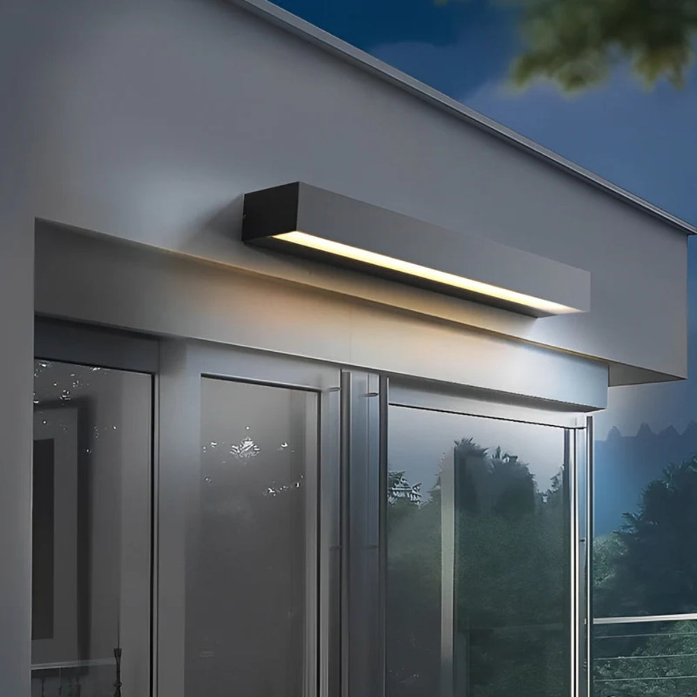 Rechteckige LED-Außenwandleuchte – Optionen in Warmweiß und Weiß