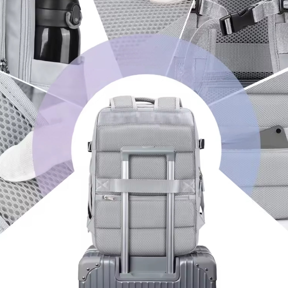 Multifunktions-Reiserucksack - USB-Ladeanschluss und Anti-Diebstahl-Tasche