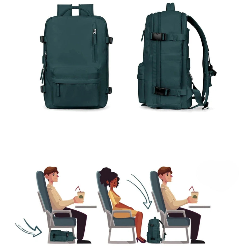 Multifunktions-Reiserucksack - USB-Ladeanschluss und Anti-Diebstahl-Tasche
