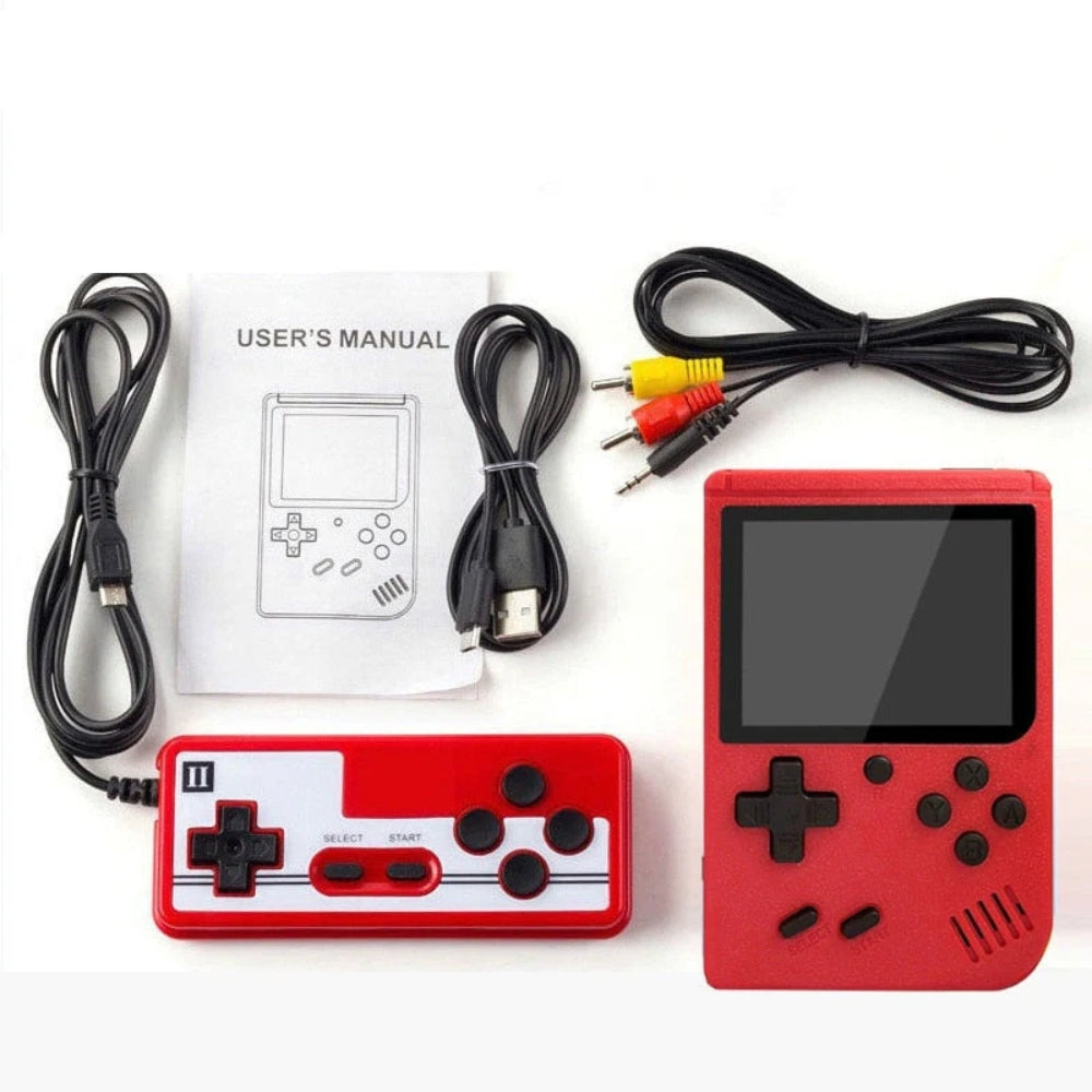 Handheld-Retro-Spielkonsole - 400 vorinstallierte Spiele mit TV-Ausgang