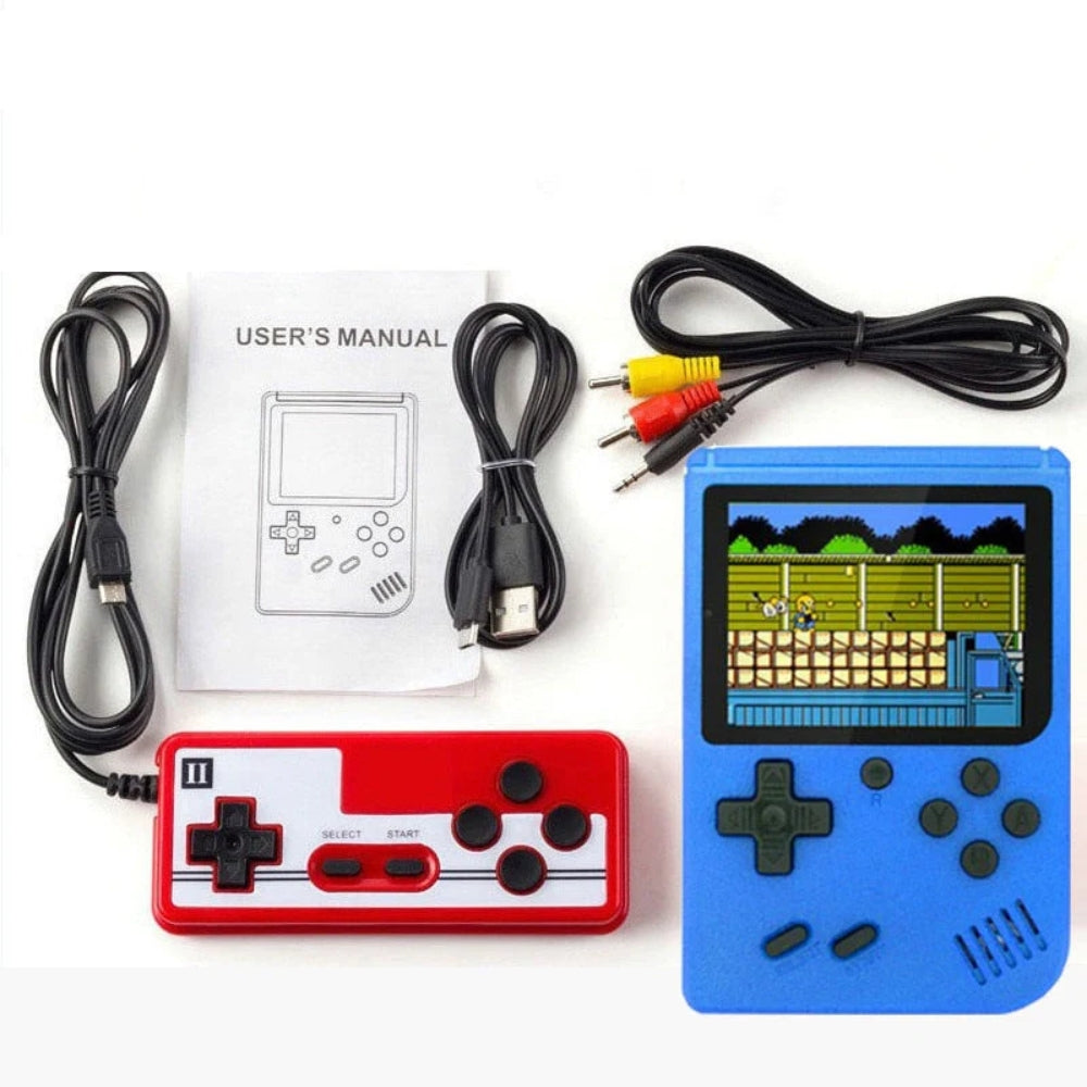 Handheld-Retro-Spielkonsole - 400 vorinstallierte Spiele mit TV-Ausgang