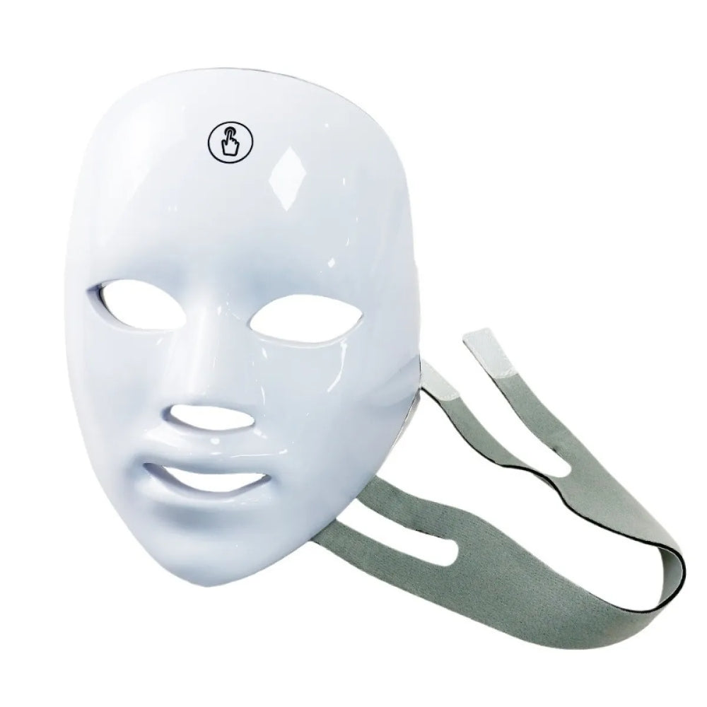 Tragbare Rotlichtlampe Maske – 7-Farbige LED Gesichtsmaske mit Mehrfachmodi