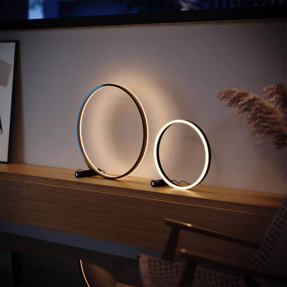 Runde LED-Schreibtischlampe – Einstellbare Helligkeit