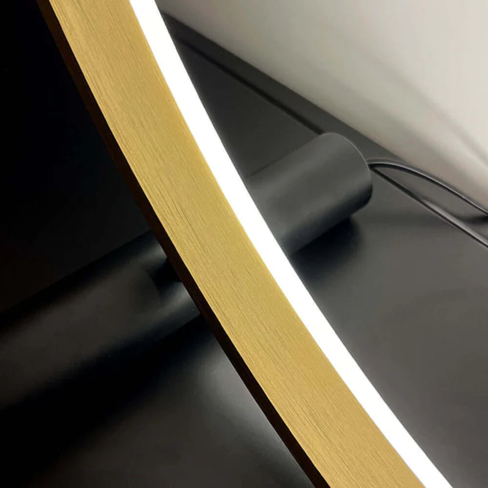Runde LED-Schreibtischlampe – Einstellbare Helligkeit
