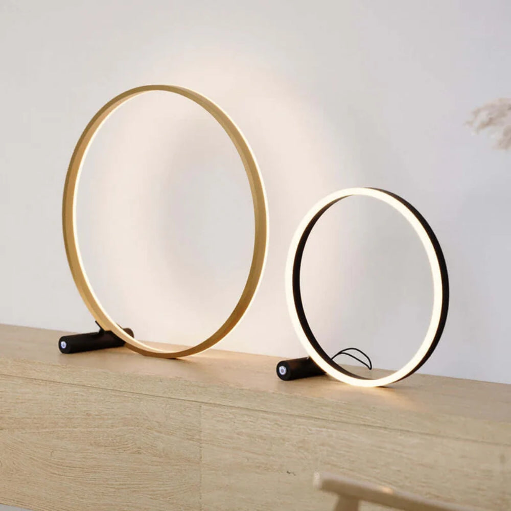 Runde LED-Schreibtischlampe – Einstellbare Helligkeit
